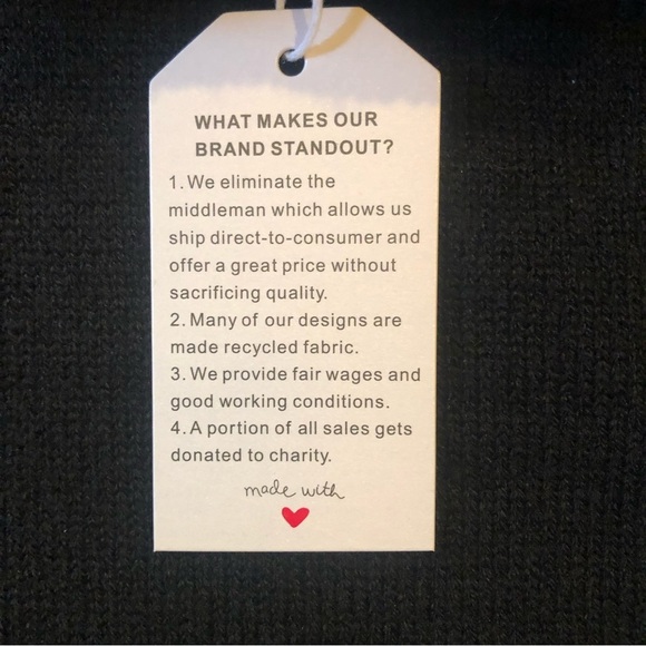 Black turtleneck sweater New with tags. Size Med - Picture 2 of 5